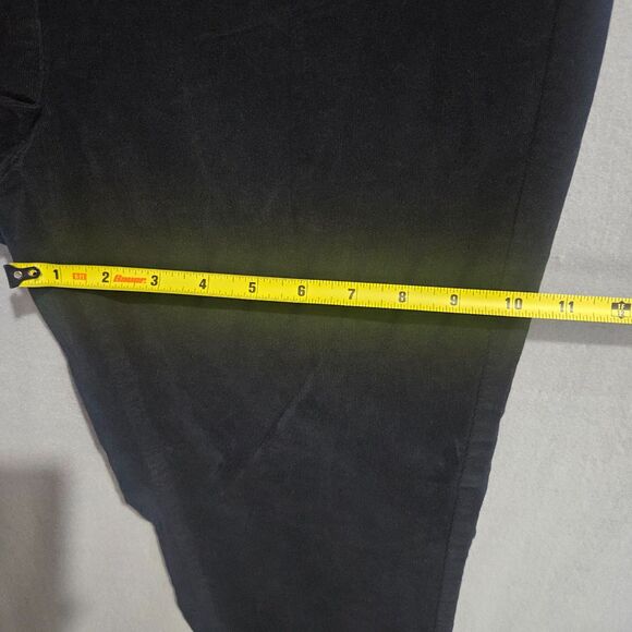 J. Jill Sz 10 Velvet Pants Velour Jeans Black Slim Pull On Ankle - Picture 8 of 8